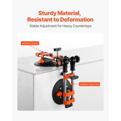 Seamless Seam Setter, 2 Packs Granite Seam Setter with 6 in Vacuum Suction Cups, Seam Joiner for Seam Joining & Leveling, 90°-120° Adjustable, Countertop Installation Tool for Tile Marble Slab