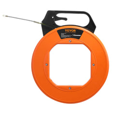 VEVOR Fish Tape, 100 ft, 3/16-inch, Fiberglass Wire Puller with Optimized Housing and Handle, Easy-to-Use Cable Puller Tool, Flexible Wire Fishing Tools for Wall and Electrical Conduit, Non-Conductive