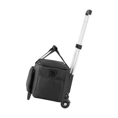 Rolling DJ Cable Bag, 1680D, Padded File Gig Bag with Wheels, 6 Detachable Divider, Travel Storage Music Gear Case, for Professional DJ Gear, Musical Instrument and Accessories, Sound Equipment