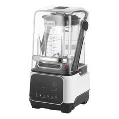 Blender, 2L Professional Countertop Blenders with Shield, 2200W 26000RPM Kitchen Food Processor Combo, Self-Cleaning, Speed Adjustable, 6 Preset Menu for Smoothies, Ice Crushing, Puree, White