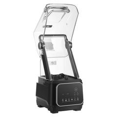 Blender, 2L Professional Countertop Blenders with Shield, 2200W 26000RPM Kitchen Food Processor Combo, Self-Cleaning, Speed Adjustable, 6 Preset Menu for Smoothies, Ice Crushing, Puree, Black