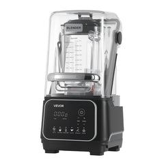 Blender, 2L Professional Countertop Blenders with Shield, 2200W 26000RPM Kitchen Food Processor Combo, Self-Cleaning, Speed Adjustable, 6 Preset Menu for Smoothies, Ice Crushing, Puree, Black
