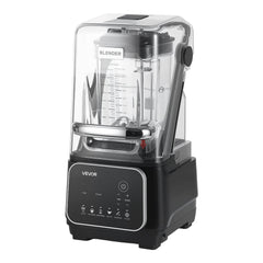 Blender, 2L Professional Countertop Blenders with Shield, 2200W 26000RPM Kitchen Food Processor Combo, Self-Cleaning, Speed Adjustable, 6 Preset Menu for Smoothies, Ice Crushing, Puree, Black