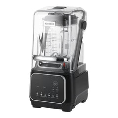 Blender, 2L Professional Countertop Blenders with Shield, 2200W 26000RPM Kitchen Food Processor Combo, Self-Cleaning, Speed Adjustable, 6 Preset Menu for Smoothies, Ice Crushing, Puree, Black