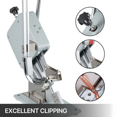 Manual U-shape Sausage Clipper Clipping Machine Food Clipping Maker for Sausage Packing Sealing with 2 Boxes of Buckles 8000pcs