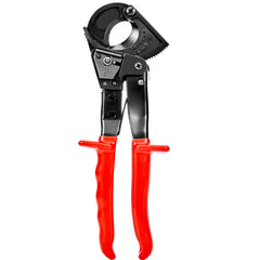 Ratcheting Cable Cutter, 250mm Ratchet Wire and Cable Cutter, Cut up to 240 mm², with Comfortable Grip Handles, Easy to Use Quick-Release Lever, Silicon-Manganese Spring Steel Blade
