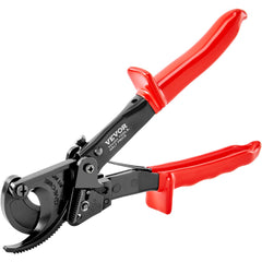 Ratcheting Cable Cutter, 250mm Ratchet Wire and Cable Cutter, Cut up to 240 mm², with Comfortable Grip Handles, Easy to Use Quick-Release Lever, Silicon-Manganese Spring Steel Blade