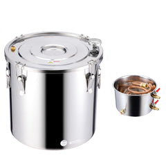 Moonshine Still 13 Gal Water Alcohol Distiller Brewing Kit Stainless Steel