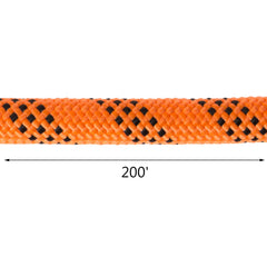 1.43cm Double Braid Polyester Rope 6096cm Nylon Pulling Rope 498.95kg High Force Polyester Load Sailing Rope(1.43cm-6096cm)