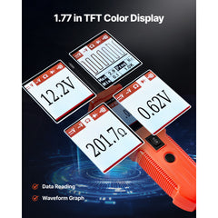 Automotive Circuit Tester Kit, 8 - 35 DCV Power Circuit Probe Tester with TFT Color Display and Lighting, 2-in-1 Electrical Automotive Power Tester Probe with 19.7 ft / 6 m Extension Cable
