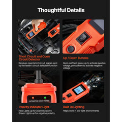 Automotive Circuit Tester Kit, 8 - 35 DCV Power Circuit Probe Tester with TFT Color Display and Lighting, 2-in-1 Electrical Automotive Power Tester Probe with 19.7 ft / 6 m Extension Cable