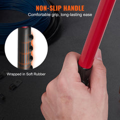 Battery Cable Lug Crimping Tool, 10-1/0AWG Aluminum Terminal Battery Lug Crimper, with 60PCS Aluminum Ring Connectors Terminals 6 Wire Sizes Crimping Die, for Heavy Duty Wire Lugs
