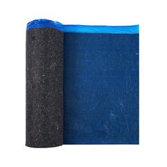 Floor Underlayment 37.2 m², 3mm Laminate Flooring Padding with Attached Vapor Barrier, Heavy Duty Fiber+PE Film, Soundproofing & Noise Reduction for Vinyl & Wood Floors(2 Rolls x 18.6 m²)