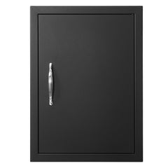BBQ Access Door, 415x570 mm Single Outdoor Kitchen Door, Cold Plate Flush Mount Door, Wall Vertical Door with Handle, for BBQ Island, Grilling Station, Outside Cabinet