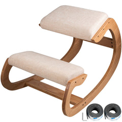 Ergonomic Kneeling Chair Heavy Duty Better Posture Kneeling Stool Office Chair Home for Body Shaping Relieveing Stress Meditation Desk Computer Kneeling Stool Chair