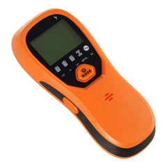 Stud Finder Wall Scanner, 5 in 1, Electronic Wall Stud Detector with Smart Sensor, High-Definition LCD Display and Audio Alarm, for the Center and Edge of Metal, AC Wire, Joists, Pipes, Orange