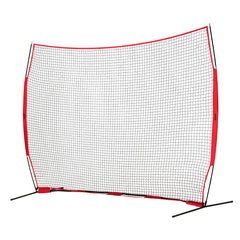 Barricade Backstop Net, 12x9 ft Ball Sports Barrier Netting, Portable Practice Equipment with Carry Bag, Protection Screen for Baseball Softball Lacrosse Soccer Hockey Training, for Backyard
