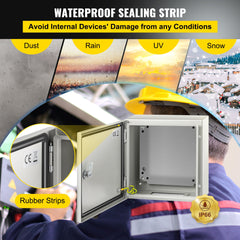 NEMA Steel Enclosure, 12 x 12 x 6''steel electrical box
electrical enclosur NEMA 4X Steel Electrical Box, IP66 Waterproof & Dustproof, Outdoor/Indoor Electrical Junction Box, with Mounting Plat