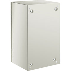 NEMA Steel Enclosure, 20 x 12 x 10\'\' NEMA 4X Steel Electrical Box, IP66 Waterproof & Dustproof, Outdoor/Indoor Electrical Junction Box, with Mounting Plate