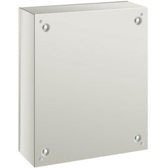 NEMA Steel Enclosure, 50 x 40 x 15 cm NEMA 4X Steel Electrical Box, IP66 Waterproof & Dustproof, Outdoor/Indoor Electrical Junction Box, with Mounting Plate