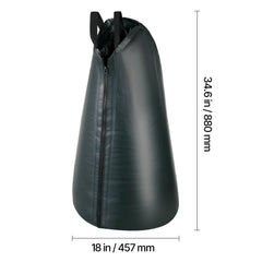 75.7 L Tree Watering Bags, 4 Pack 3-4 Hours Slow Release Gator Bags for Trees, Heavy Duty PE Tree Drip Irrigation Bag with Zipper, Durable & Reusable Deep Root Shrub Watering Bag