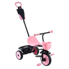 Toddler Tricycle & Stroller for 18 Months to 5 Year Old, Kids Trike with Parent Push Handle, Adjustable Seat & Storage for Outdoor Play, Tricycle for Toddlers, Birthday Toy for Boys and Girls