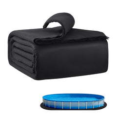 Oval Pool Liner Pad, 18 x 33 ft Pool Liner Pad for Above Ground Swimming Pools, Extra-Thick Pool Mat, Prevents Punctures, Recycled Geotextile Material Underlayment Pad, Extend Liner Life