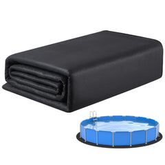 21ft Round Pool Liner Pad, Pool Liner Pad for Above Ground Swimming Pools, Extra-Thick Pool Mat, Prevents Punctures, Recycled Geotextile Material Underlayment Pad, Extend Liner Life