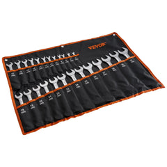 Combination Wrench Set 25-Piece Metric 6 mm to 32 mm with Roll-up Pouch