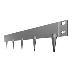 Steel Landscape Edging, 5 Packs 990 x 156 mm Rust-Resistant Metal Landscape Edging, Bendable Garden Edging Border, Heavy Duty Lawn Edging, Easy-to-Install, Flower Bed Yard Pathway Divider Dark Gray