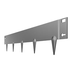 Steel Landscape Edging, 5 Packs 990 x 181 mm Rust-Resistant Metal Landscape Edging, Bendable Garden Edging Border, Heavy Duty Lawn Edging, Easy-to-Install, Flower Bed Yard Pathway Divider Dark Gray