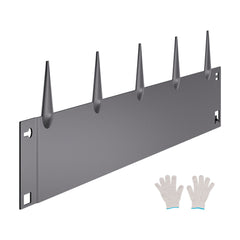 Steel Landscape Edging, 5 Packs 990 x 207 mm Rust-Resistant Metal Landscape Edging, Bendable Garden Edging Border, Heavy Duty Lawn Edging, Easy-to-Install, Flower Bed Yard Pathway Divider Dark Gray