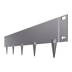 Steel Landscape Edging, 5 Packs 990 x 207 mm Rust-Resistant Metal Landscape Edging, Bendable Garden Edging Border, Heavy Duty Lawn Edging, Easy-to-Install, Flower Bed Yard Pathway Divider Dark Gray
