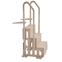 3-Step Taupe Robust Pool Ladder of 2 Handrails for 914.4-1219.2 mm Pools
