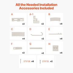4-Step White Robust Pool Ladder of 2 Handrails for 1219.2-1371.6 mm Pools