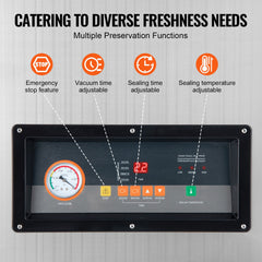 DZ-400/2E Automatic Extra Deep Vacuum Sealer Food Vacuum Sealing Packing Machine 220V