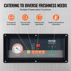 DZ-400/2E Automatic Extra Deep Vacuum Sealer Food Vacuum Sealing Packing Machine 220V
