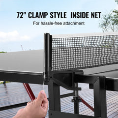 Ping Pong Table Foldable Table Tennis Game Table Indoor Outdoor with Net