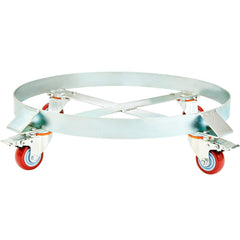 2PCS 250 L Heavy Duty Drum Dolly, 454 kg Load Capacity, Barrel Dolly Cart Drum Caddy, Non Tipping Hand Truck Capacity Dollies with Steel Frame 4 Swivel Casters Wheel, for Drum Handling