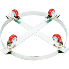 2PCS 250 L Heavy Duty Drum Dolly, 454 kg Load Capacity, Barrel Dolly Cart Drum Caddy, Non Tipping Hand Truck Capacity Dollies with Steel Frame 4 Swivel Casters Wheel, for Drum Handling