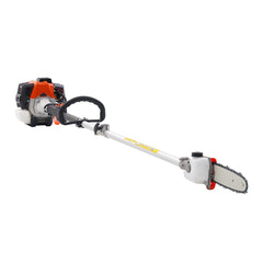 Gas Pole Saw, 33CC 2 Stroke Gas Powered Pole Saws with 20.3 cm Cutting Bar, Cordless Tree Trimmer with 850ml Fuel Tank, 2 to 3.5 m Extendable, Powerful Chainsaw for Tree Trimming Pruning