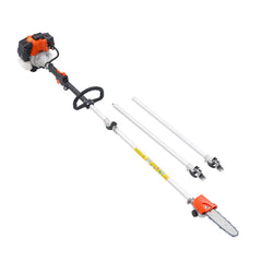 Gas Pole Saw, 33CC 2 Stroke Gas Powered Pole Saws with 20.3 cm Cutting Bar, Cordless Tree Trimmer with 850ml Fuel Tank, 2 to 3.5 m Extendable, Powerful Chainsaw for Tree Trimming Pruning