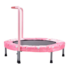 36" Kids Trampoline, 3FT Indoor Outdoor Trampoline, Foldable Mini Trampoline with Handle, Rebounder Trampoline for Toddlers, Birthday Gift for 3+ Years Children, Boys Girls for Fun, Red