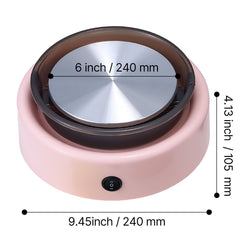 Mini Pottery Wheel, 158 mm Turntable, Forward and Reverse Rotation, Adjustable Speed, Electric Clay Wheel for Kids and Beginners, with Shaping Tools, for Home DIY, Pottery Classes, Pink