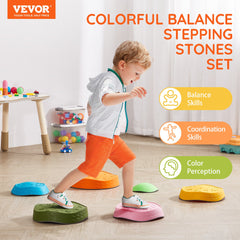 Kids Balance Stepping Stones Sensory Obstacle Course 6 PCS Outdoor Indoor
