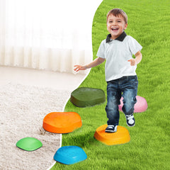Kids Balance Stepping Stones Sensory Obstacle Course 6 PCS Outdoor Indoor