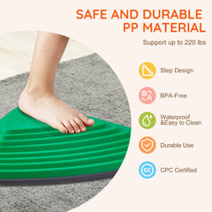 Kids Balance Stepping Stones Sensory Obstacle Course 12 PCS Outdoor Indoor