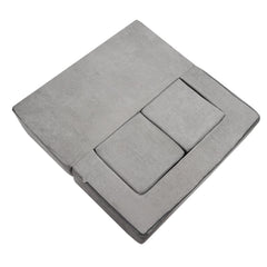 Modular Kids Play Couch 4Pcs DIY Creative Child Sectional Sofa Dark Grey