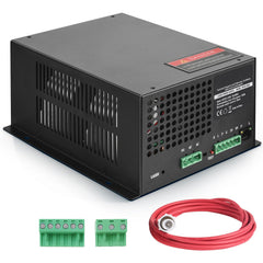 CO2 Laser Power Supply, 100W, Power Supply for 100W Laser Tube, Constant Current Protection, Open Circuit Protection, Fast Heat Dissipation, Compatible for Multi-brand Laser Engravers & Cutters