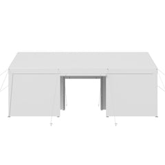 Carport Car Canopy 12x20FT Heavy Duty Car Shelter with Sidewalls Grey